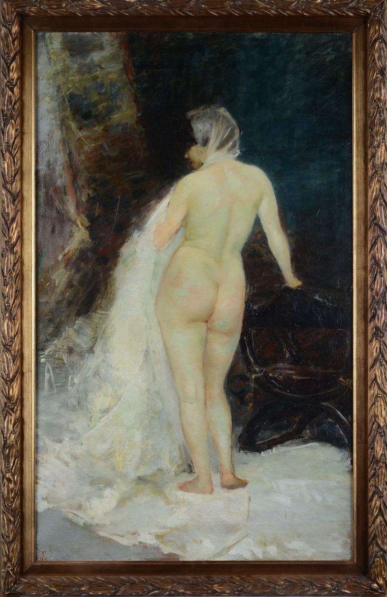 Giacomo Grosso - Nudo Femminile di Schiena