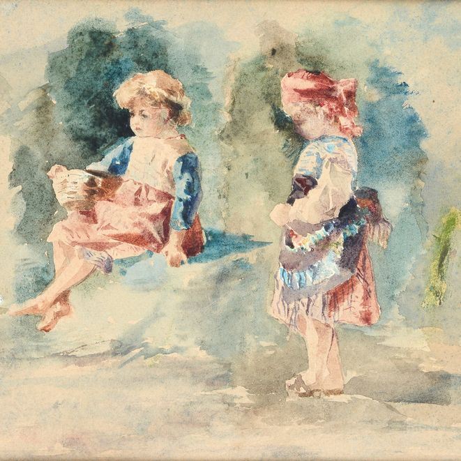 Mosè Bianchi - Bambini