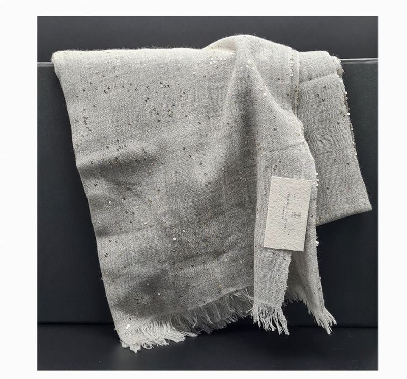 Brunello Cucinelli - Sciarpa in Cashmere e Seta Diamante