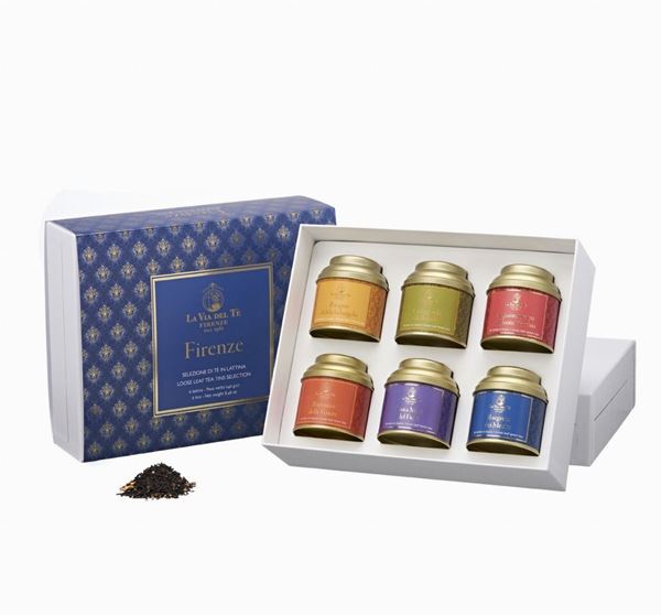 LA VIA DEL TE' - Florence Gift Box - blue and gold