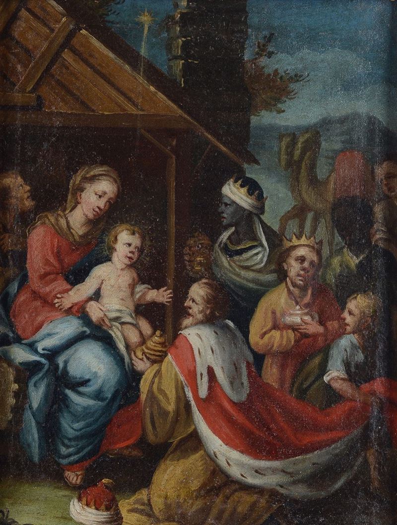 Scuola Veneta, XVII - XVIII Sec. - La Natività di Gesù