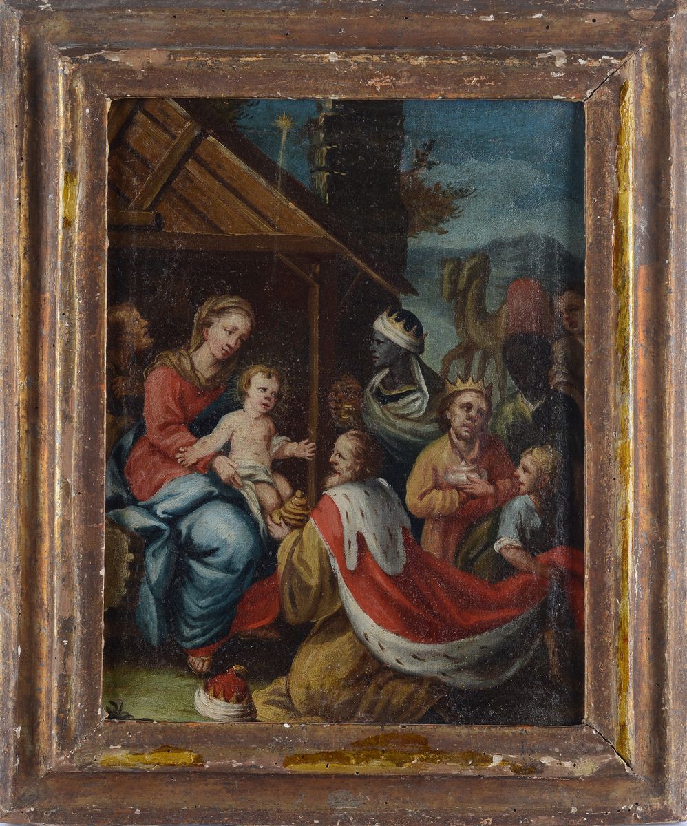 Scuola Veneta, XVII - XVIII Sec. - La Natività di Gesù