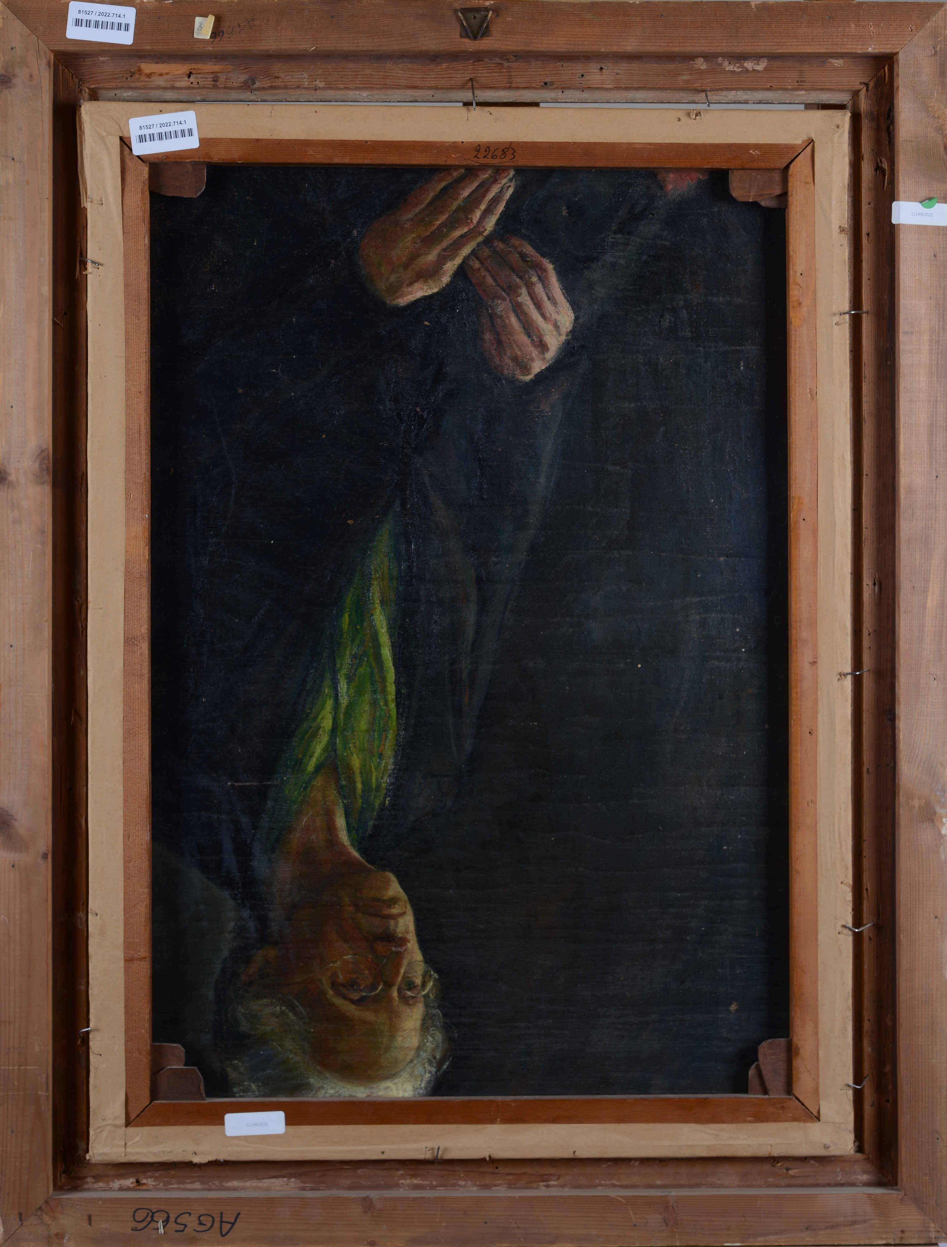 Piero Marussig - Natura morta con chitarra e Ritratto di donna, olio su tela, 1906