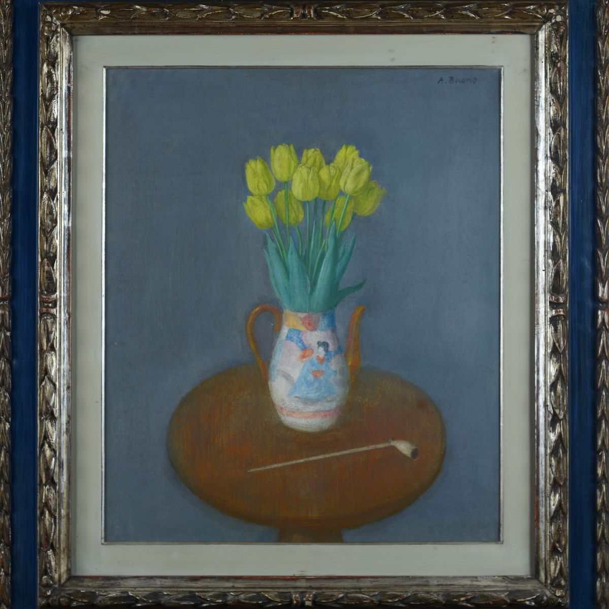 Antonio Bueno - Tulipani, Vaso e Pipa