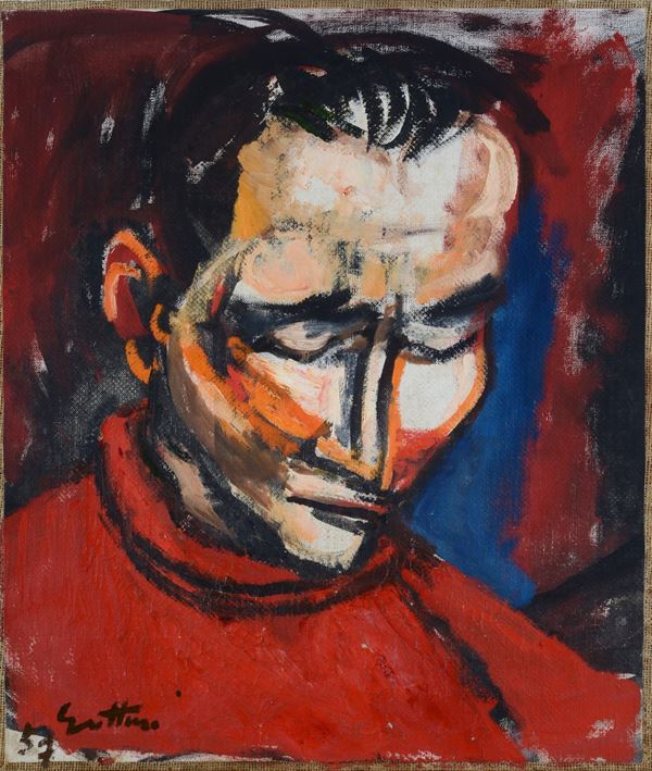 Renato Guttuso - Head study