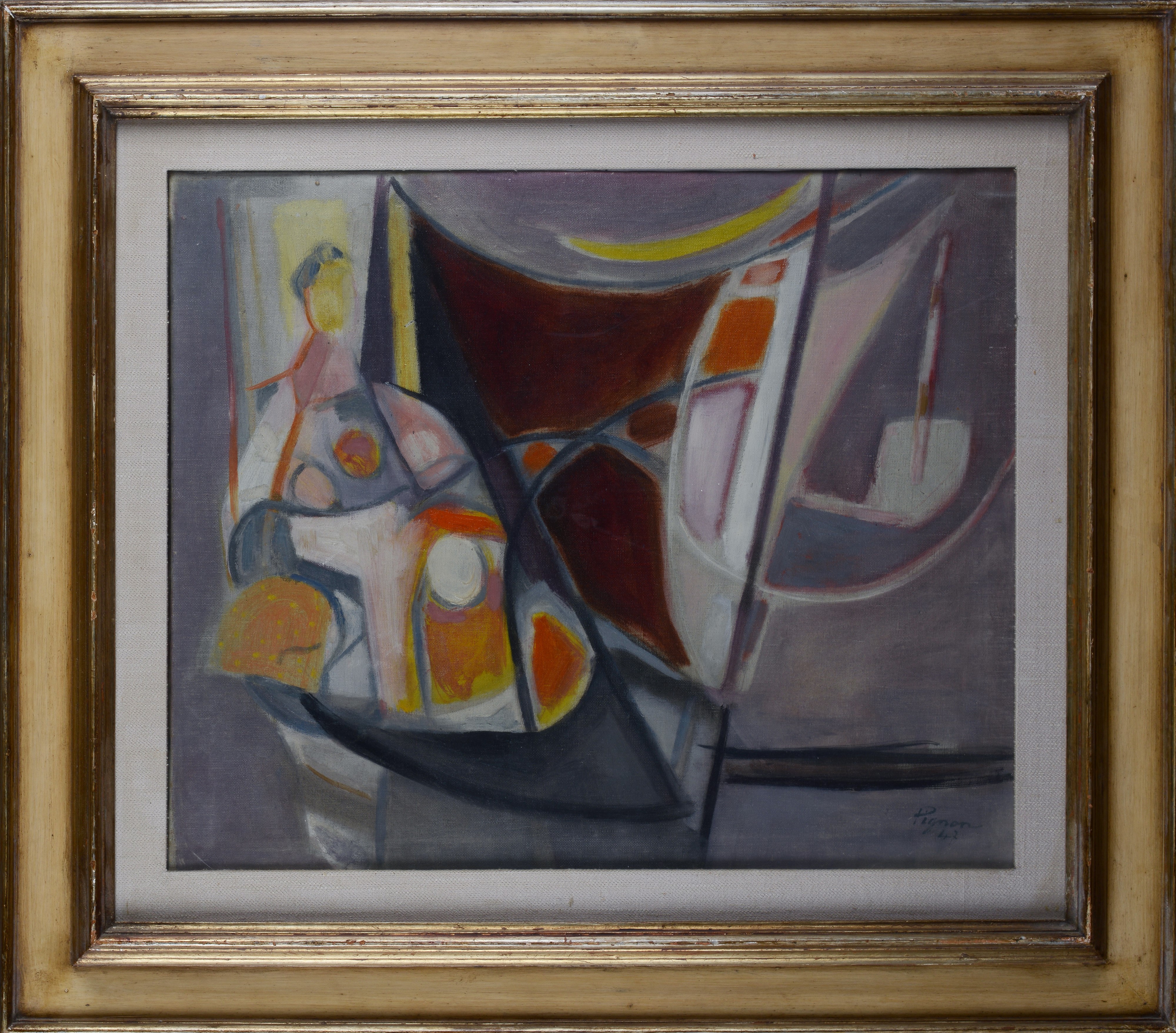 Edouard Pignon - Composizione, olio su tela