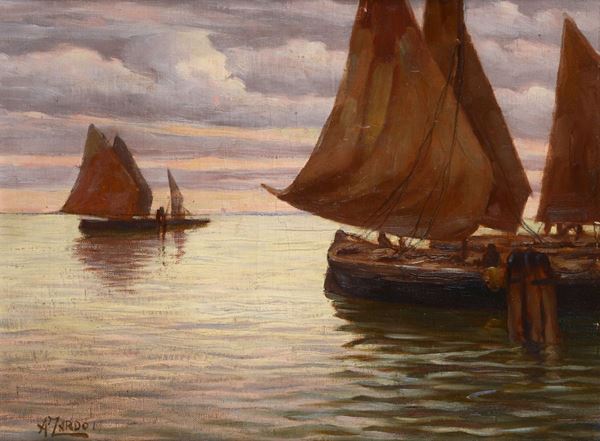 Alberto Zardo - Sails at sunset