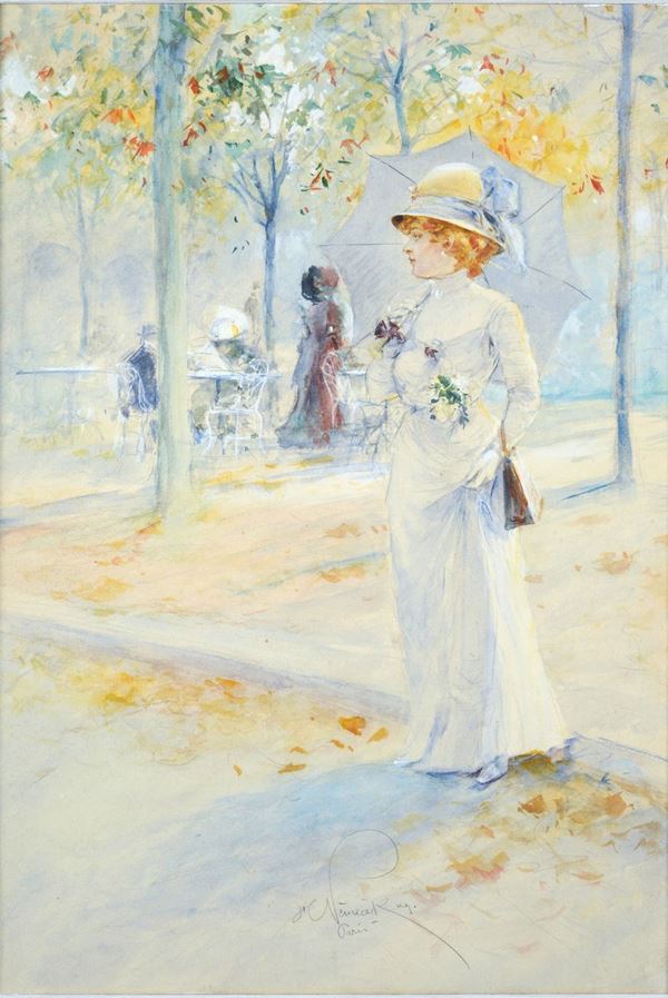 Herman Nemecek - Lady in the Gardens