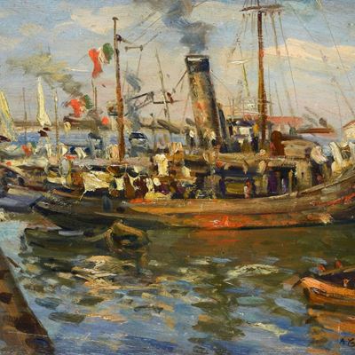Rimorchiatore nel Porto di Viareggio