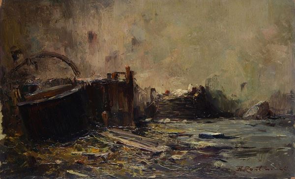 Ferruccio Rontini - Stable interior in Vicchio