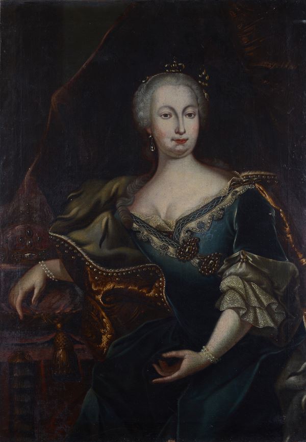 Scuola Tedesca, XVIII sec. - Portrait of Elizabeth Christina Brunswick