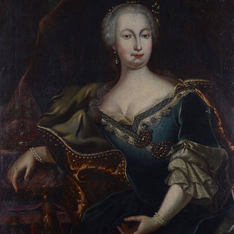 Scuola Tedesca, XVIII Sec. - Ritratto di Elisabetta Cristina Brunswick