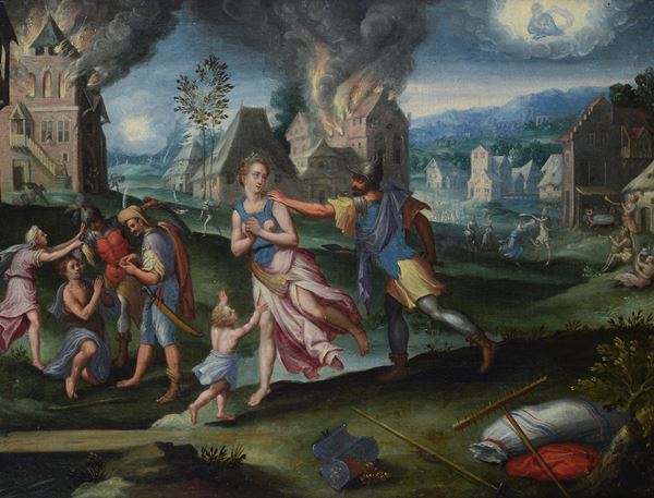 Scuola Fiamminga, XVII sec. - The wickedness of men on earth (by Maarten de Vos)