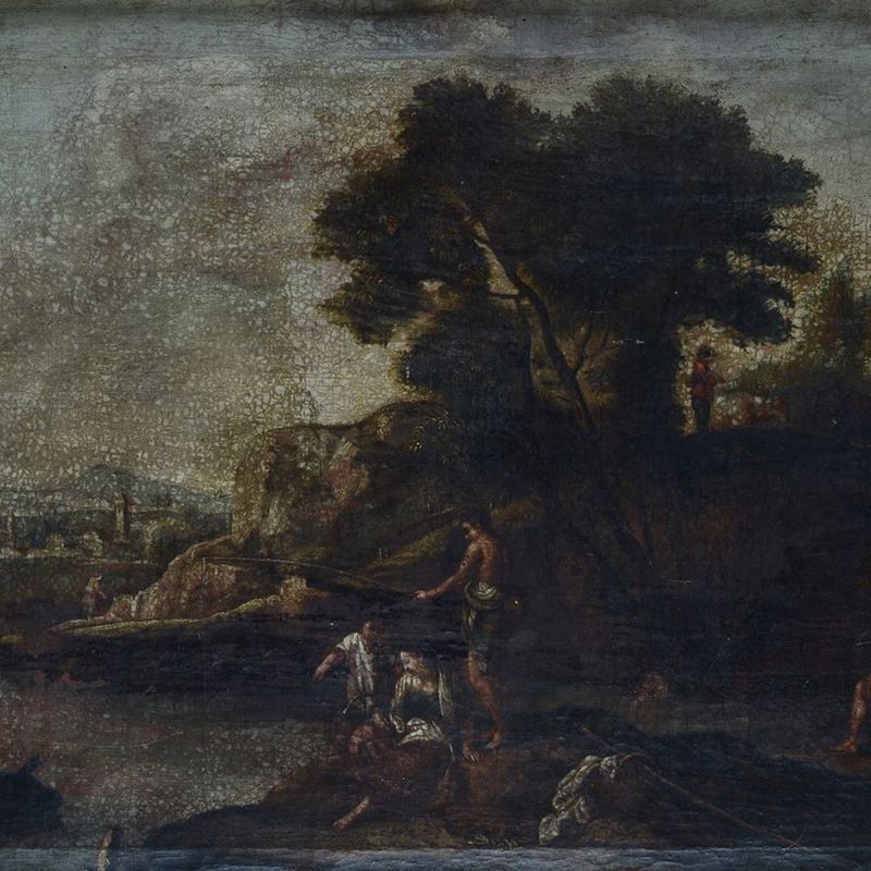 Scuola Romana, XVIII Sec. - Scena Agreste
