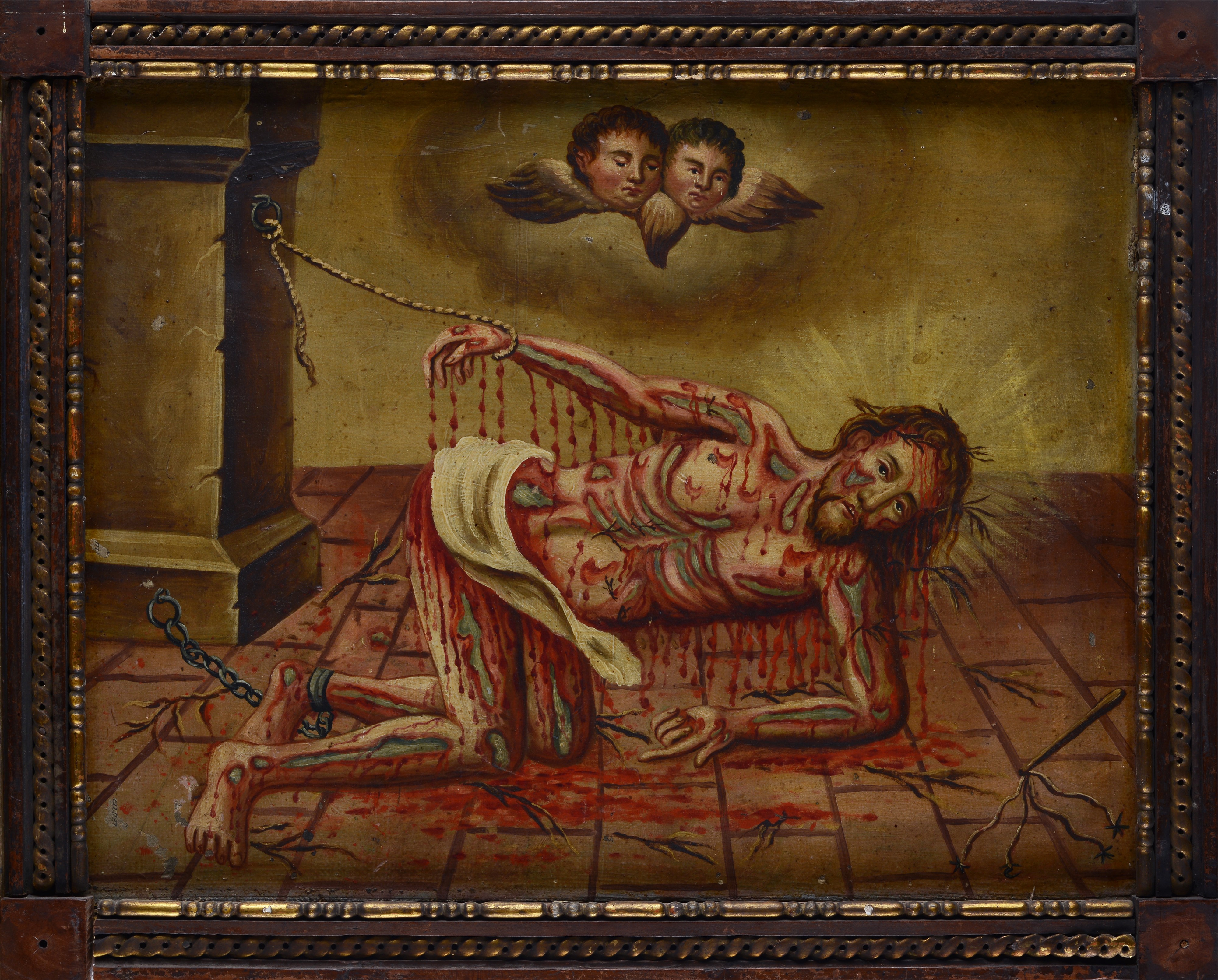 Scuola Tedesca, XIX Sec. - Cristo Flagellato