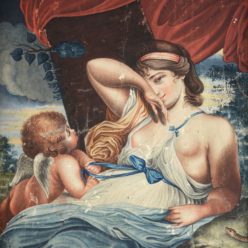 Anonimo, XIX Sec. - Venere e Amorino