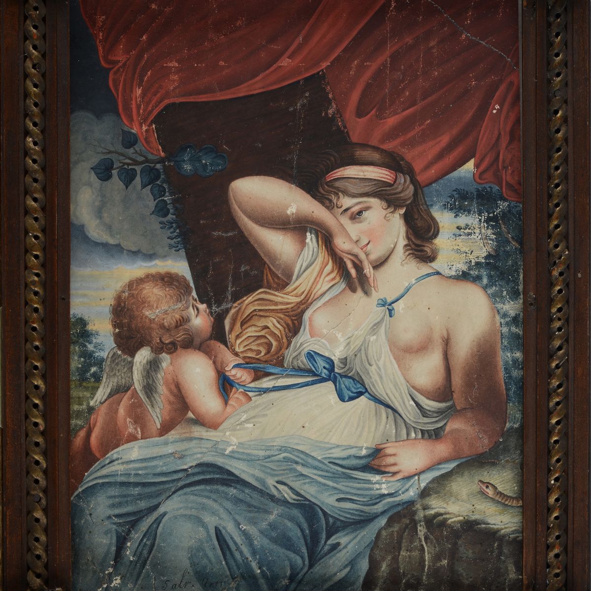 Anonimo, XIX Sec. - Venere e Amorino