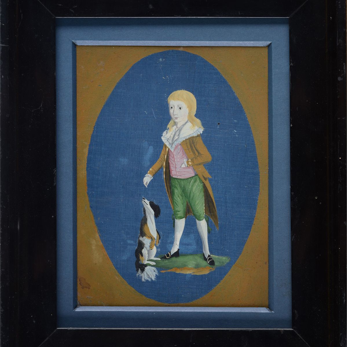 Anonimo, Inizi XIX Sec. - Bambino con Cane