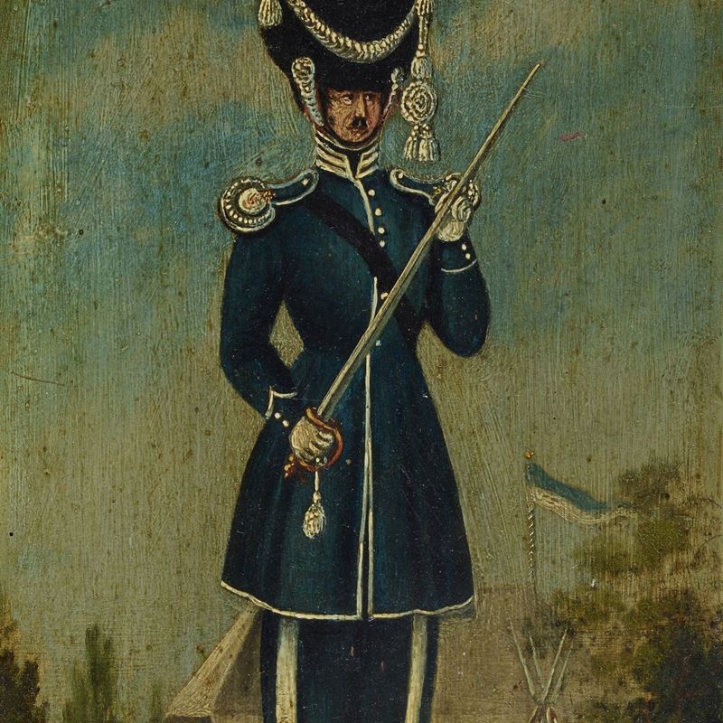 Scuola Tedesca, XIX Sec. - Soldato in Uniforme