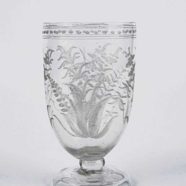 Antico bicchiere in vetro soffiato  - Asta ANTIQUARIATO - Galleria Pananti Casa d'Aste