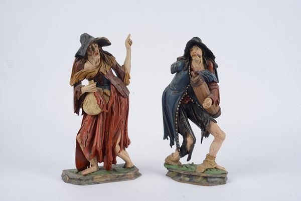 Couple of beggars  - Auction ANTIQUES - Galleria Pananti Casa d'Aste