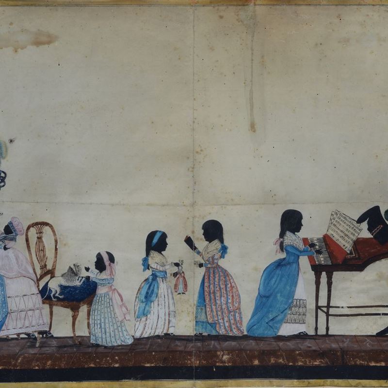Anonimo, XVIII Sec. - Famiglia Aristocratica