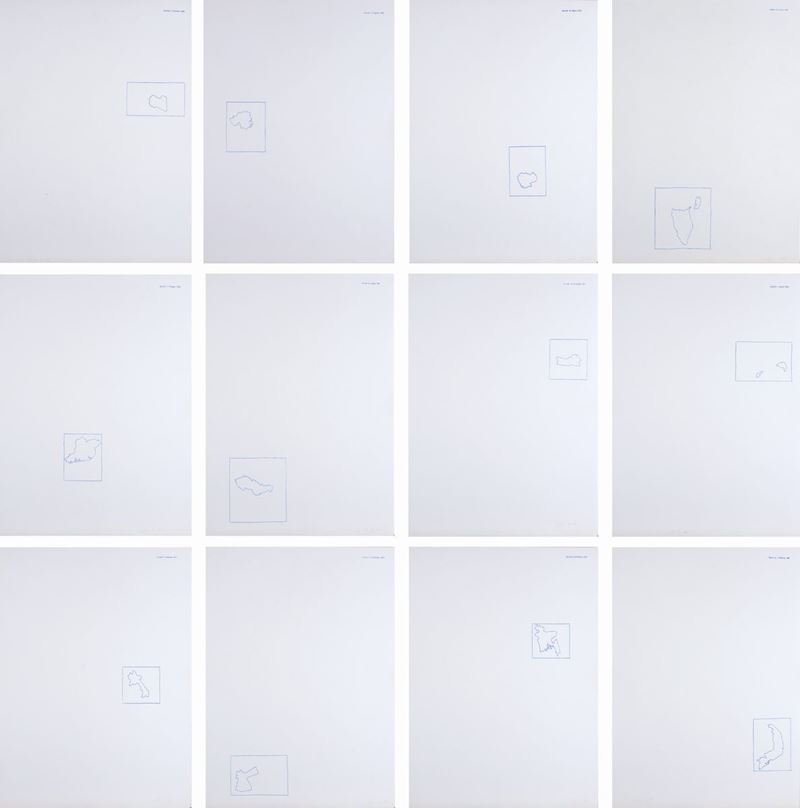 Alighiero Boetti - Dodici Forme dal 10 Giugno 1967