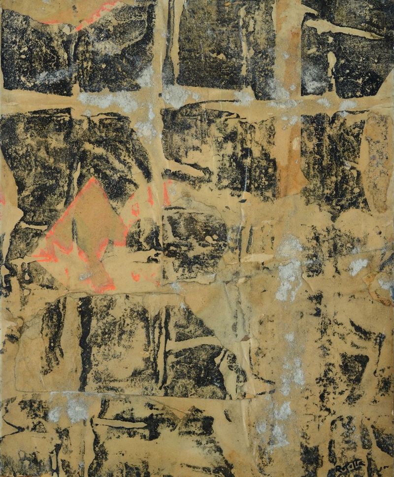 Mimmo Rotella - Senza Titolo