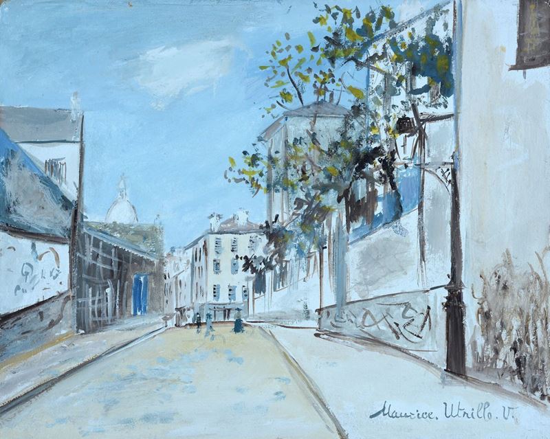 Maurice Utrillo - Rue Du Mont Genis a Montmatre