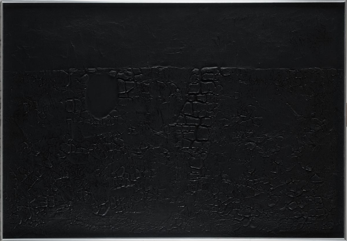 Alberto Burri - Cretto Nero B