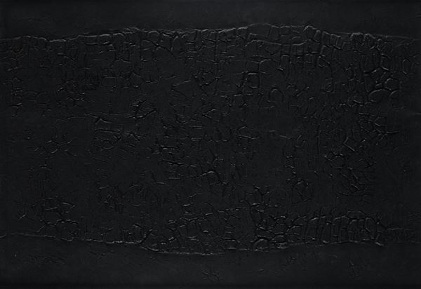 Alberto Burri - Cretto nero A