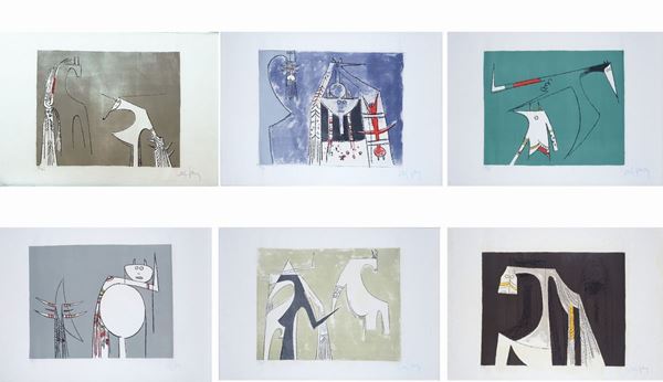 Wifredo Lam - Sei litografie