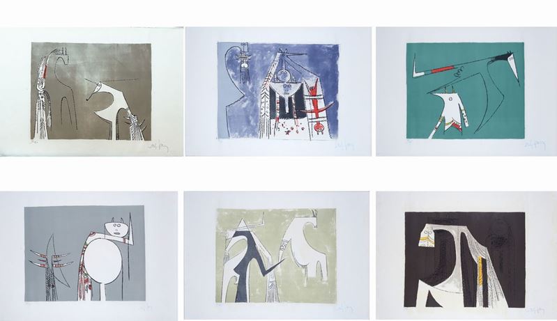 Wifredo Lam - Sei Litografie