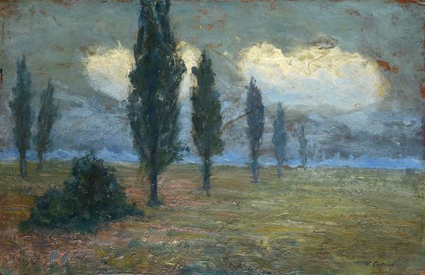 Carlo Passigli - Paesaggio con alberi