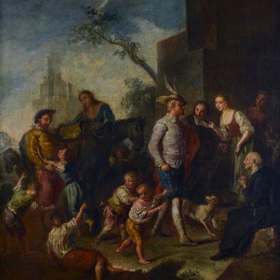 Don Chichiotte e Sancho Panza (da Giovan Battista Rossi)