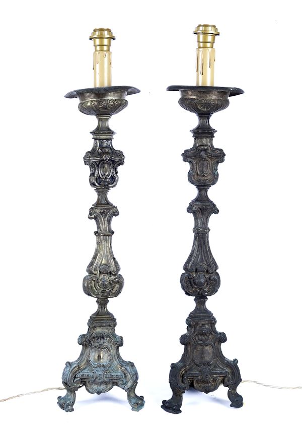 Pair of candlesticks  - Auction ANTIQUES - Galleria Pananti Casa d'Aste
