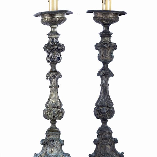 Pair of candlesticks  - Auction ANTIQUES - Galleria Pananti Casa d'Aste