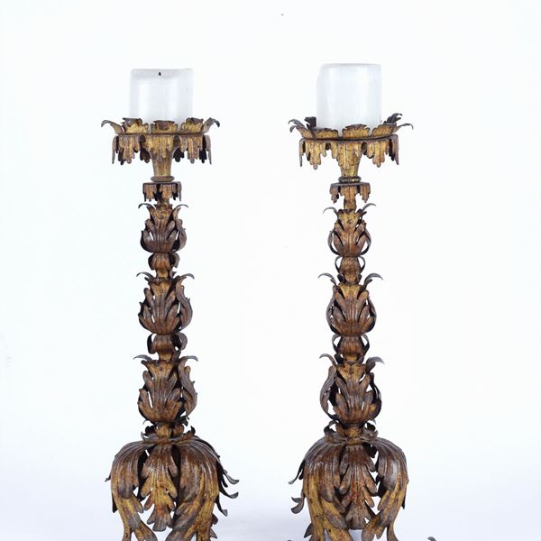 Two candlesticks  - Auction ANTIQUES - Galleria Pananti Casa d'Aste