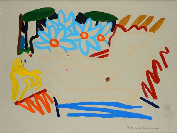 Tom Wesselmann - Study for painting