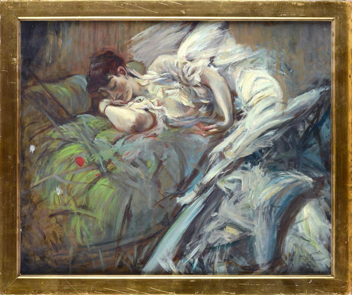 Anonimo, XIX - XX Sec. - Donna che Dorme