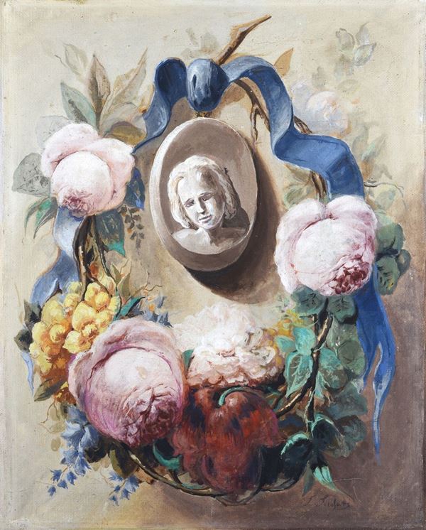 Anonimo, XX sec. - flowers crown