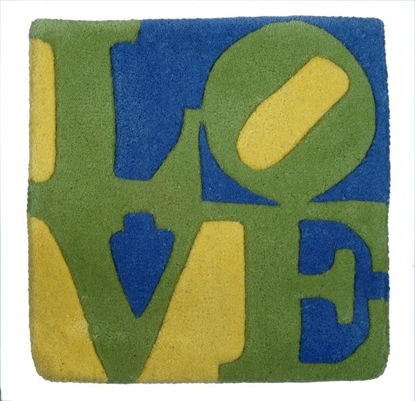 Robert Indiana : SPRING - LOVE  (2006)  - Tappeto in lana a colori - Asta ARTE CONTEMPORANEA - Galleria Pananti Casa d'Aste