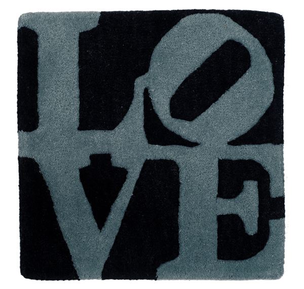 Robert Indiana : WINTER - LOVE  (2002)  - Tappeto in lana a colori - Asta ARTE MODERNA E CONTEMPORANEA - Galleria Pananti Casa d'Aste
