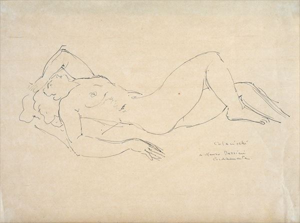 Giovanni Colacicchi - Nudo disteso