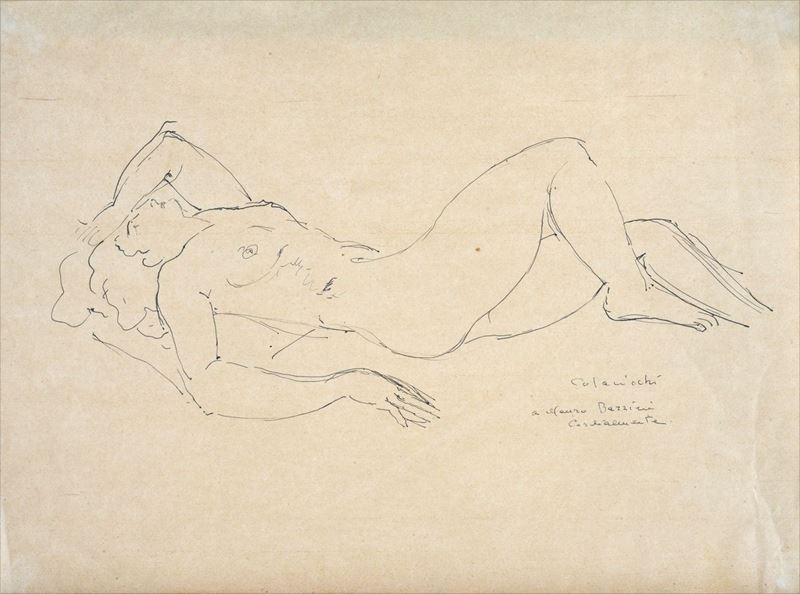 Giovanni Colacicchi - Nudo Disteso