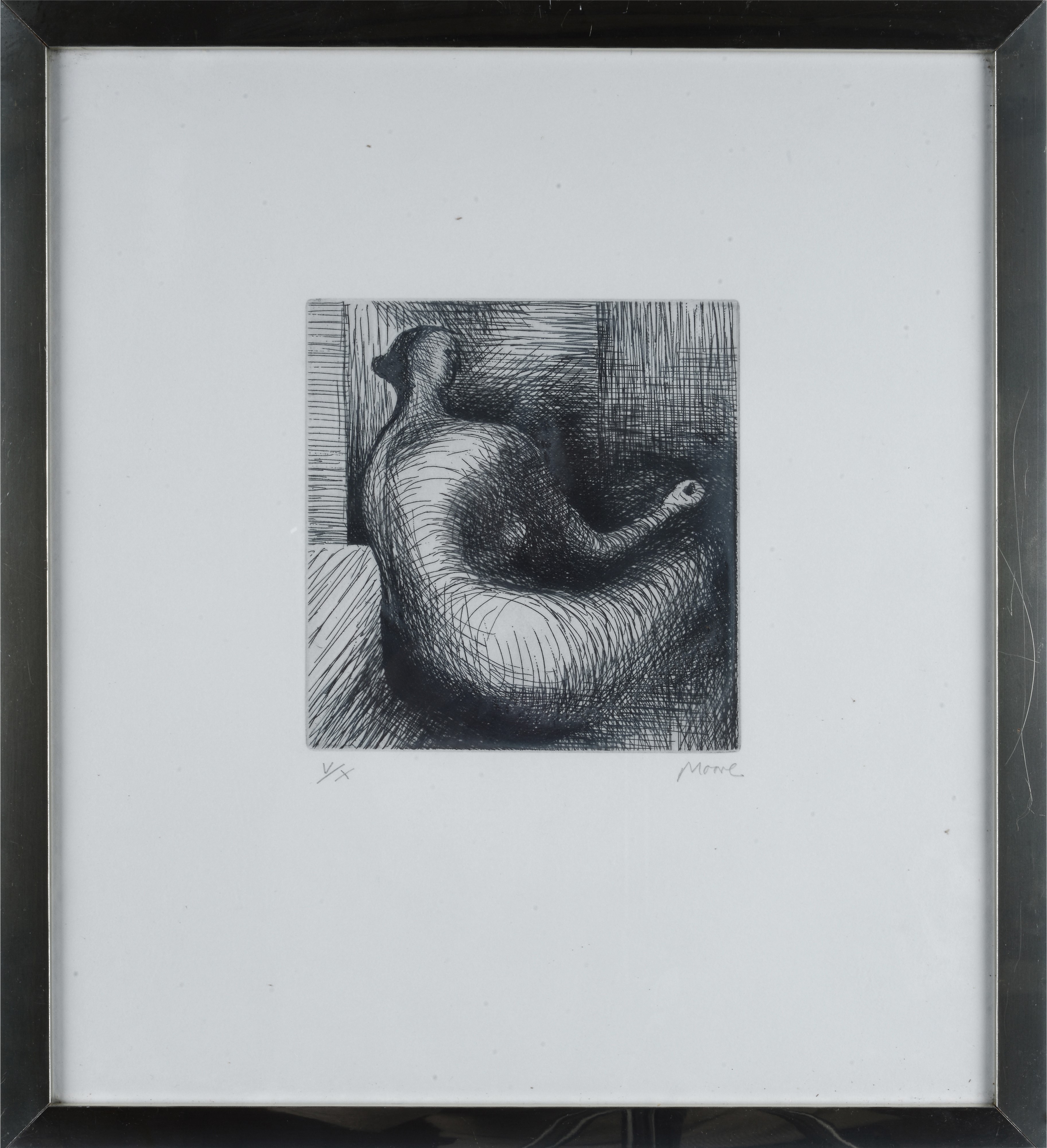 Henry Moore - Seated Figure With Architecture Background