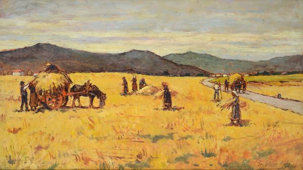 Giovanni Bartolena - La raccolta del grano