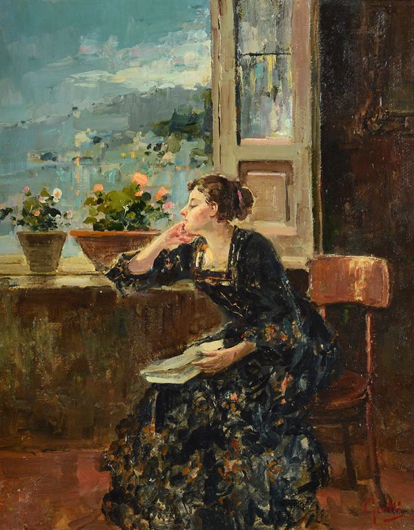 Vincenzo Irolli - Signora con libro
