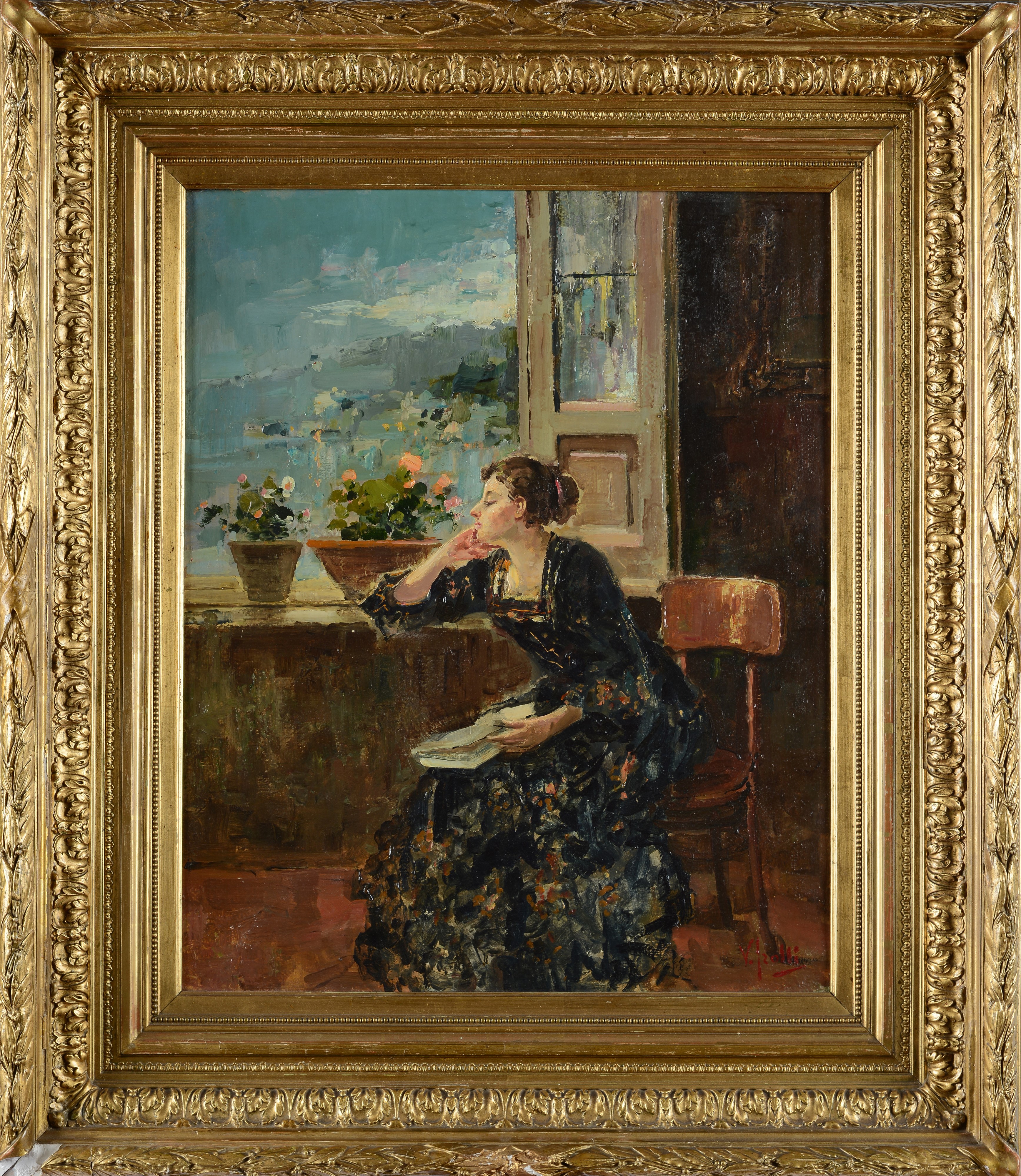 Vincenzo Irolli - Signora con Libro