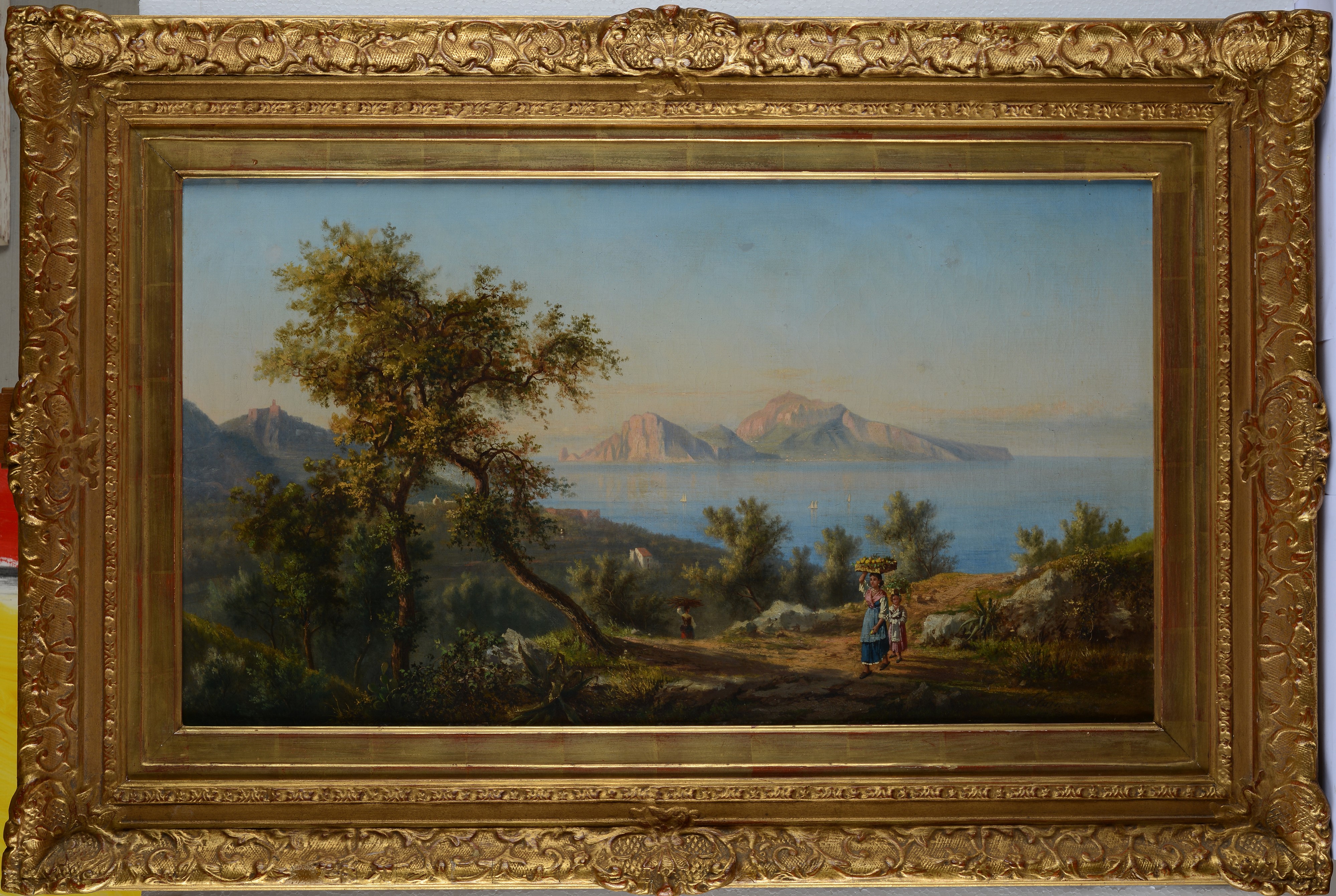Achille Solari - Vista del Golfo di Napoli